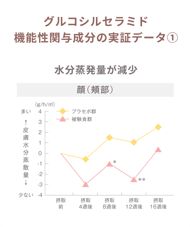 グルコシルセラミド機能性関与成分の実証データ①